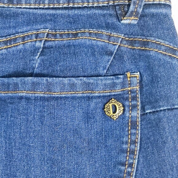 Democracy Jeans women's size 6 ink blue Angie "Ab"Solution Straight leg jeans - Picture 5 of 13